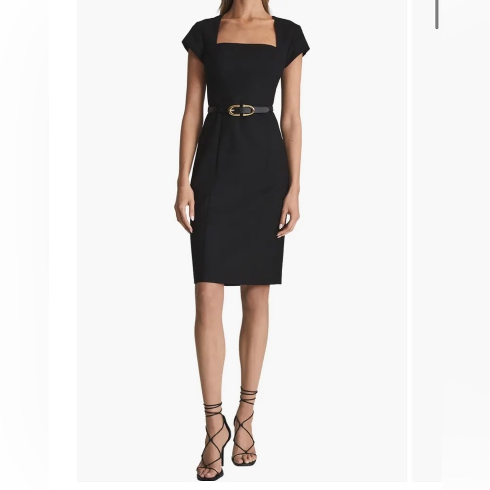 Reiss Haisley Wool Blend Sheath Dress